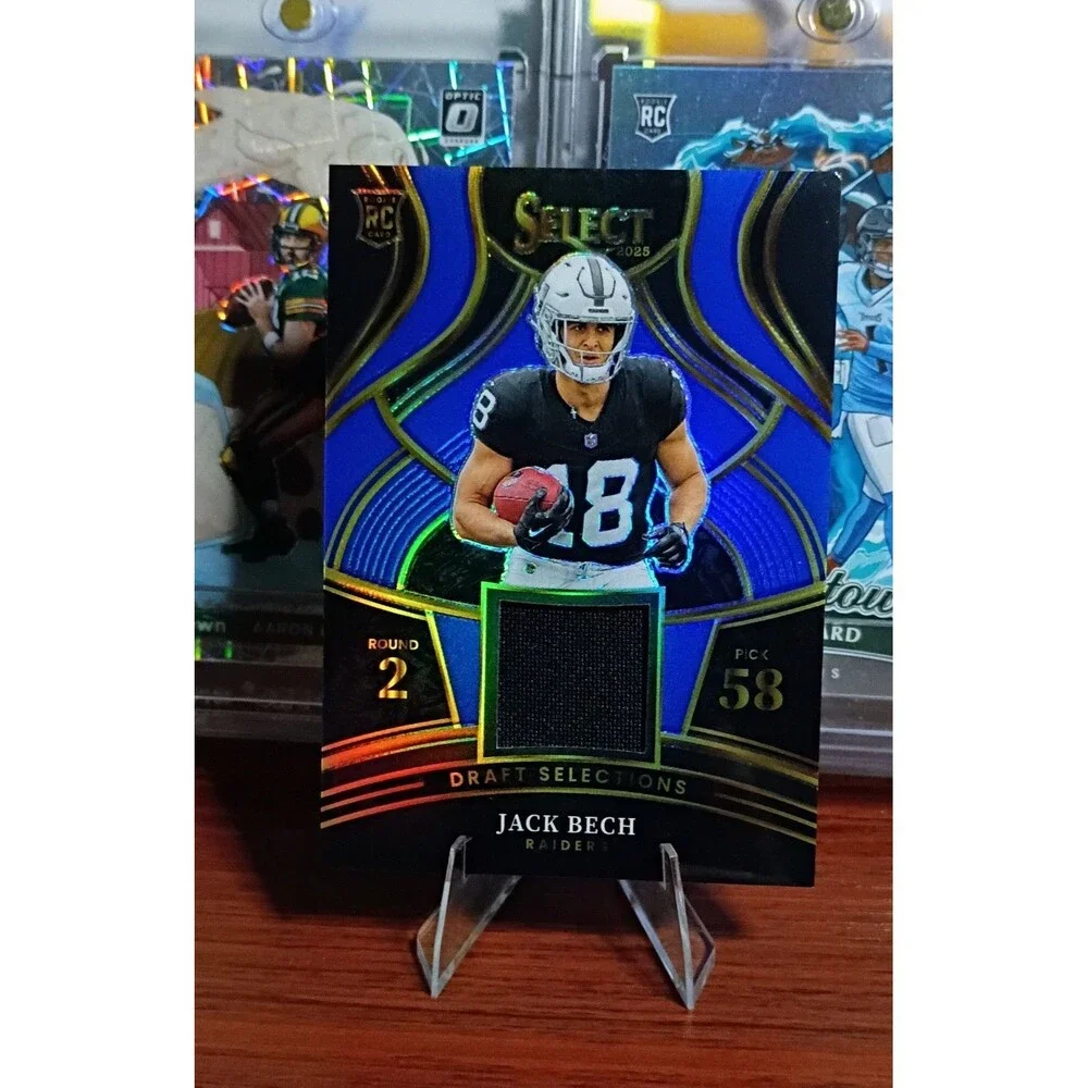 2025 Panini Select - Draft Selections Memorabilia Jack Bech #DSM-JBH Blue Prizm